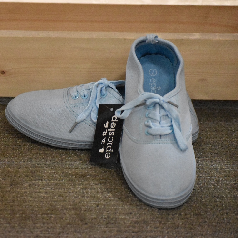 Ice Blue Comfy Sneakers for women
